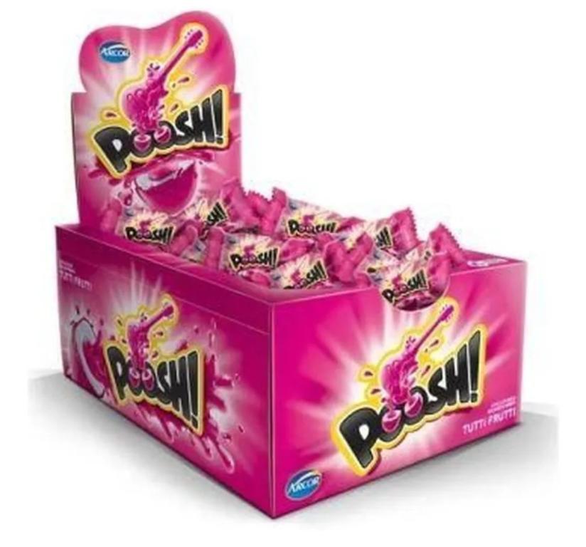 CHICLE POOSH ARCOR TUTTI FRUTI 200G C/40UN