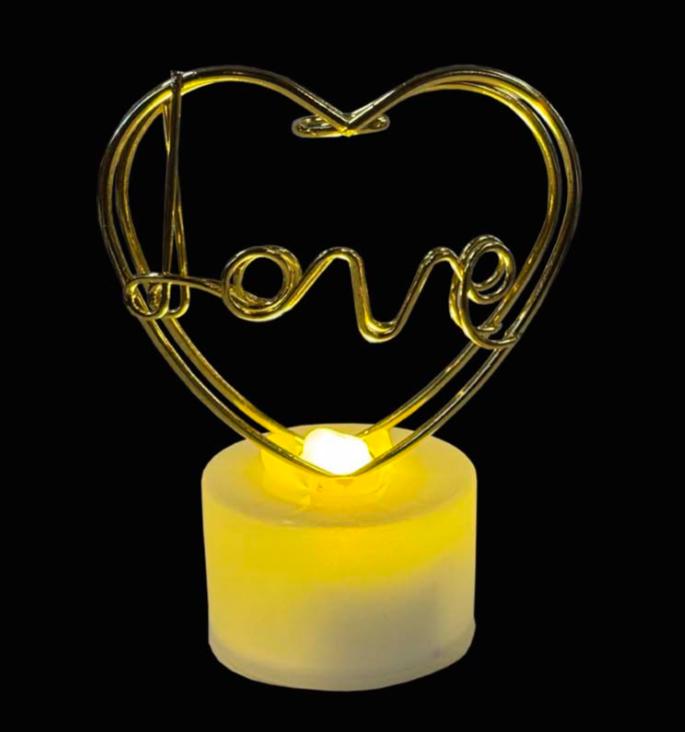 VELA LED LOVE 07X3,5CM