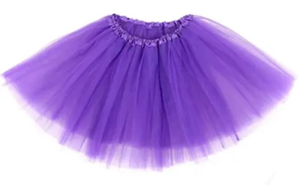 SAIA DE TULE C/ESTRELINHAS LILAS 30CM