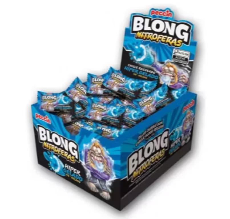 CHICLE BLONG NITROSFERAS GELADO C/40UN 200G