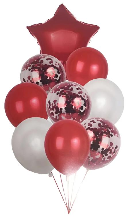KIT BALOES VERMELHO C/09UN