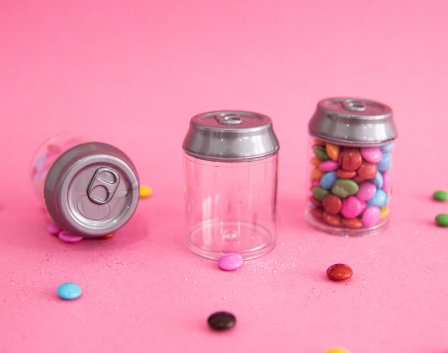 LATINHA REFRIGERANTE PREMIUM TRANSPARENTE 5,5X4CM C/10UN