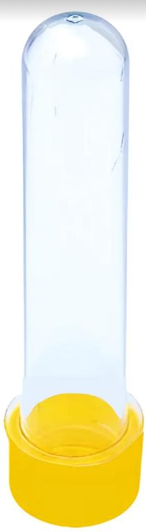 TUBETE 13CM AMARELO C/10UN