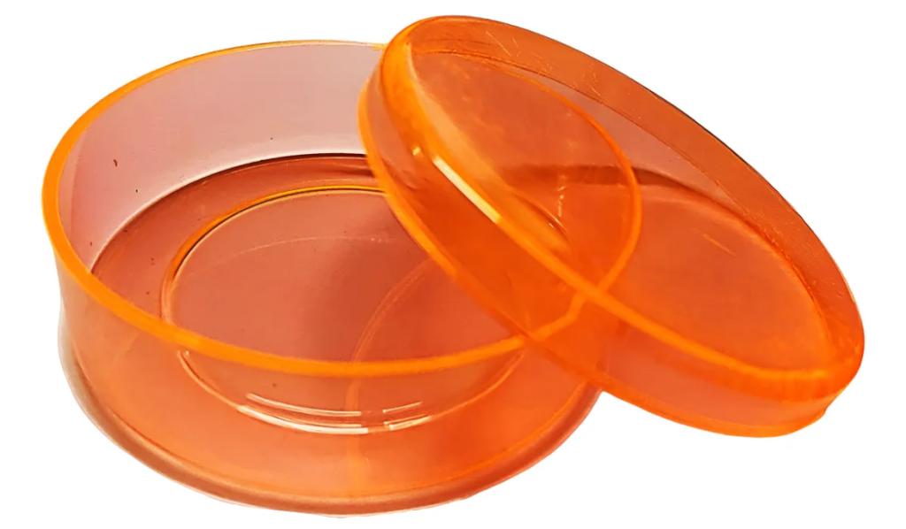 LATINHA ACRILICA LARANJA NEON C/10UN