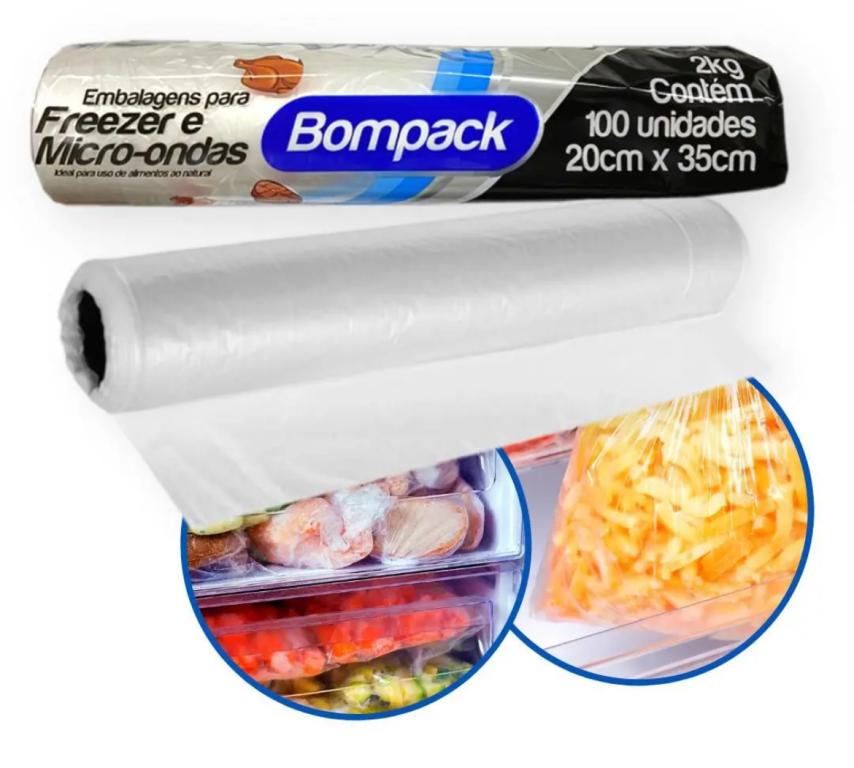 SACO P/ FREEZER BOMPACK 2KG 20X35 C/100UN