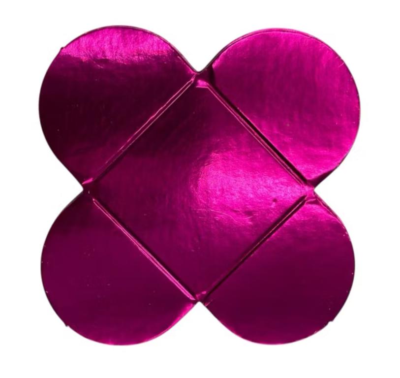 PORTA BOMBOM METALIZADO PINK C/40UN