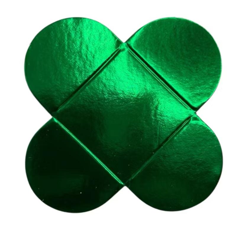 PORTA BOMBOM METALIZADO VERDE C/40UN