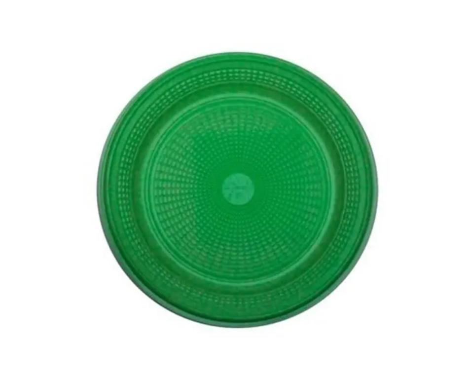 PRATO PLAST. COPAZA 15CM RASO VERDE ESCURO C/10UN