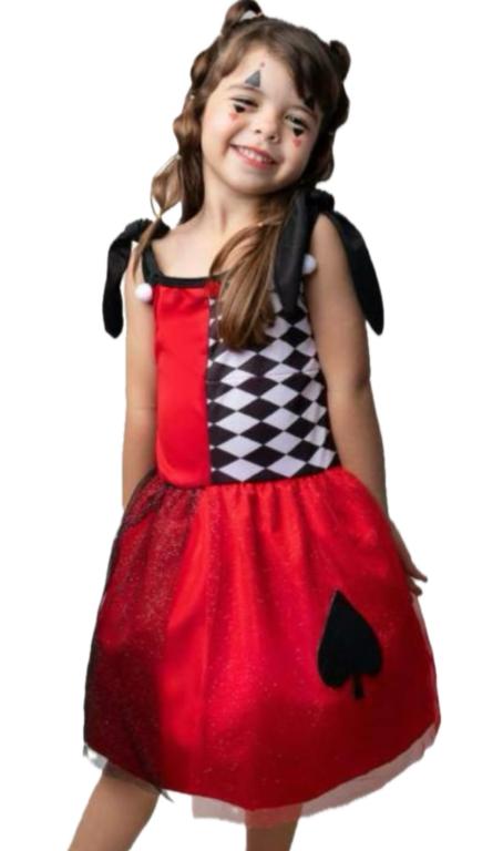 FANTASIA RAINHA DE COPAS VESTIDO TAM. M