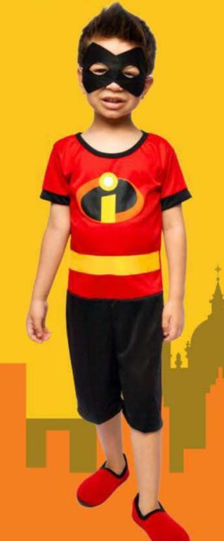 FANTASIA OS INCRIVEIS MACACAO + MASCARA TAM. M