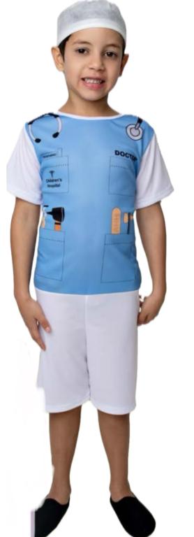 FANTASIA MEDICO MACACAO + SCRUB CAP TAM. P