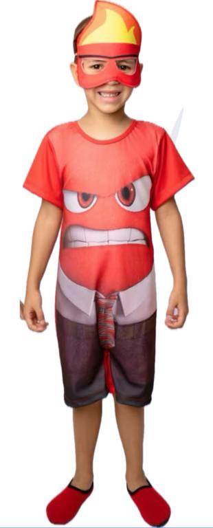 FANTASIA RELAMPAGO MCQUEEN MACACAO + MASCARA TAM. M