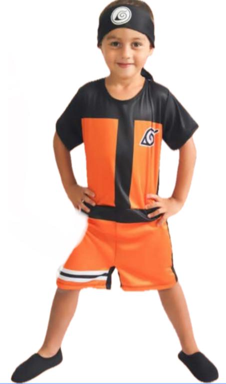 FANTASIA NARUTO MACACAO + BANDANA TAM. G