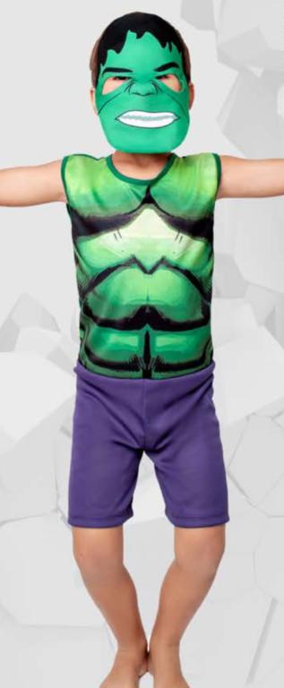 FANTASIA HULK MACACAO + MASCARA TAM. P
