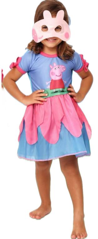 FANTASIA PEPPA VESTIDO + MASCARA TAM. P