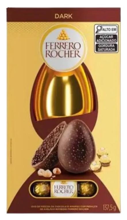 OVO FERRERO ROCHER DARK CAIXA 137,5G