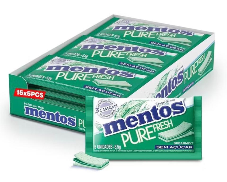 CHICLE MENTOS PURE FRESH SPEARMINT 8,5G