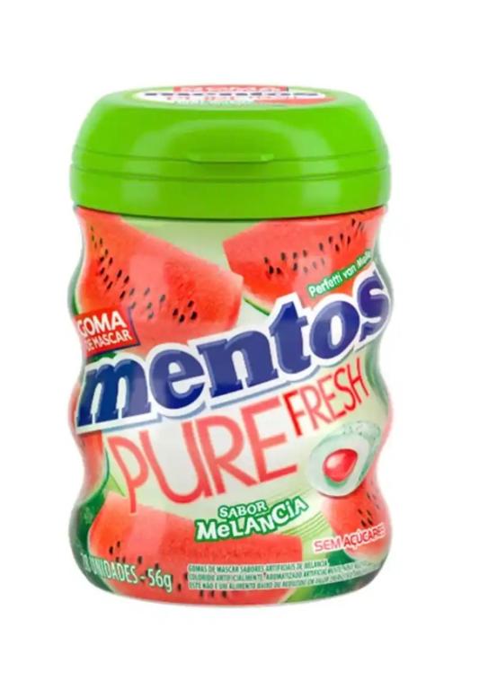 CHICLE MENTOS GARRAFA PURE FRESH MELANCIA 56G