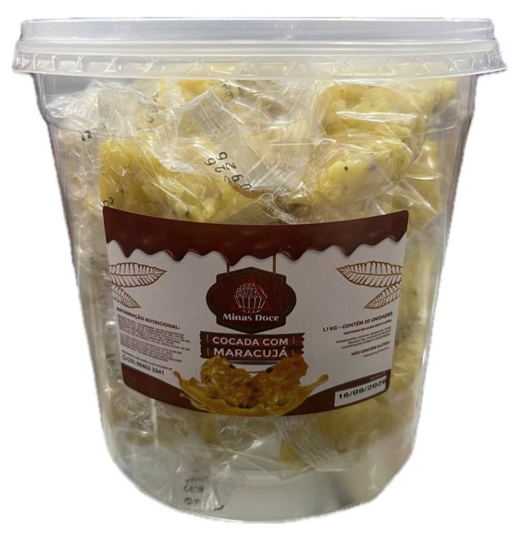 COCADA COM MARACUJA MINAS DOCE 1,1KG C/20UN