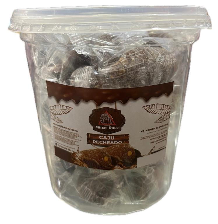 CAJU RECHEADO MINAS DOCE 1KG C/20UN