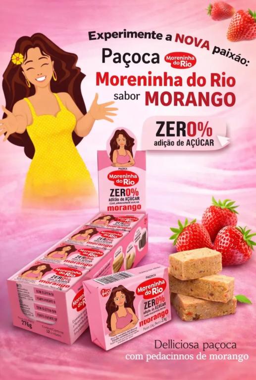 PACOCA MORENINHA DO RIO ZERO ACUCAR C/ MORANGO 23G