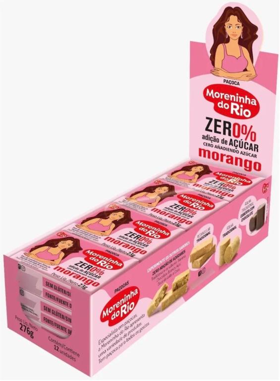 PACOCA MORENINHA DO RIO ZERO ACUCAR C/ MORANGO 23G
