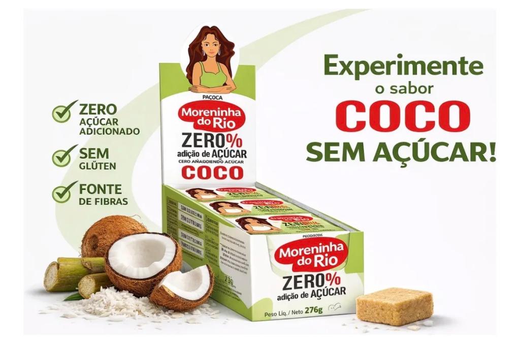 PACOCA MORENINHA DO RIO ZERO ACUCAR C/ COCO 23G C/12UN