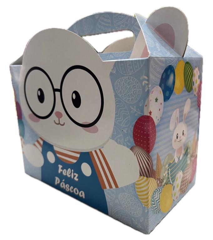 CAIXA SACOLA FELIZ PASCOA REF 9038