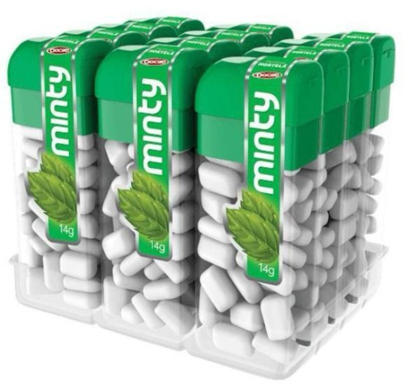 PASTILHA DOCILE MINI MINTY HORTELA DP/12X14G