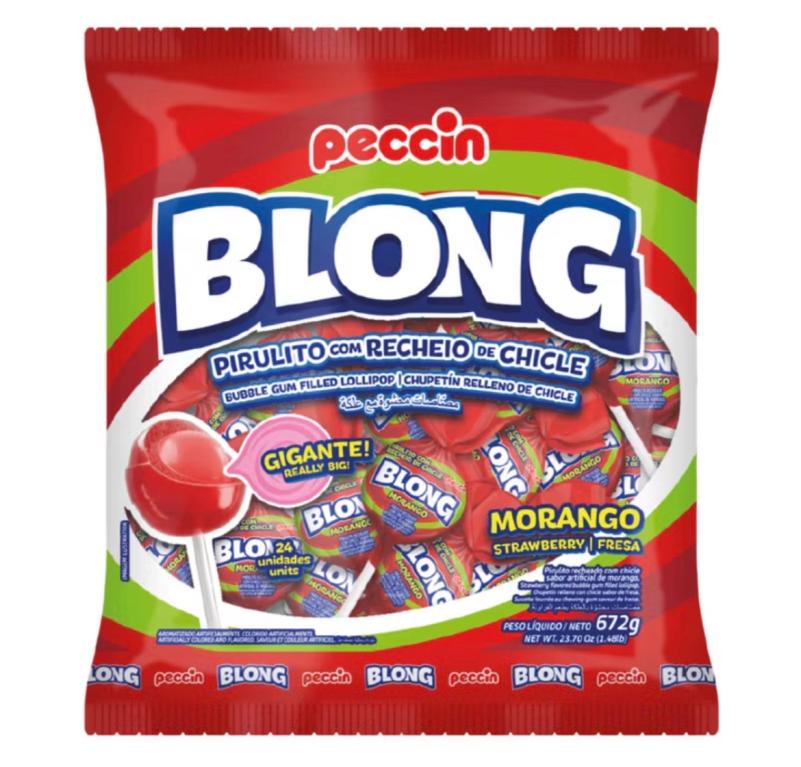 PIRULITO BLONG MORANGO 672G