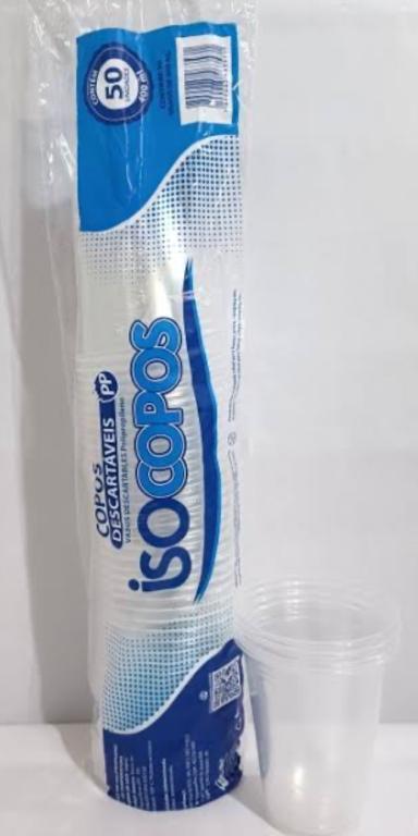 COPO PLAST. PP LISO ISOCOPOS TRANSP. 500ML C/50UN
