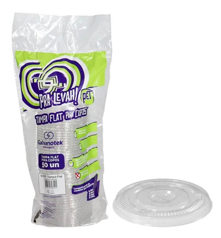 TAMPA GALVANOTEK P/ COPO 300/400ML G805 C/50UN