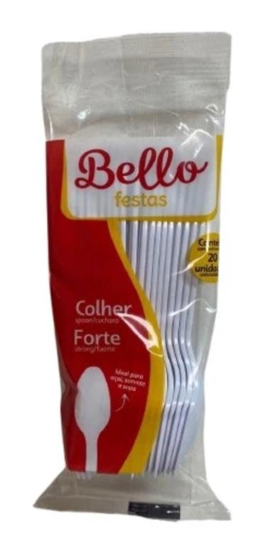 COLHER REFEICAO MASTER BELLO FESTAS BRANCA C/20UN