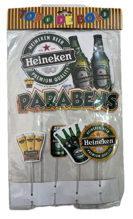 TOPO DE BOLO HEINEKEN