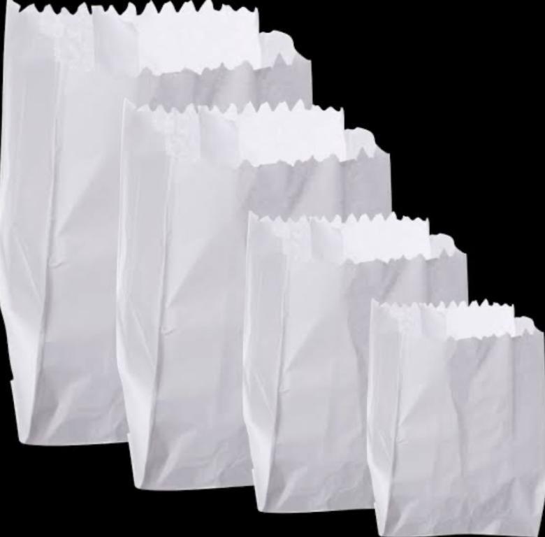 SACO PAPEL BRANCO MONO 2KG CX/500UN