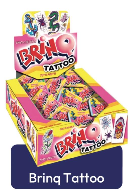 CHICLE TOFFANO BRINQ TATTOO TUTTI FRUTTI 350G