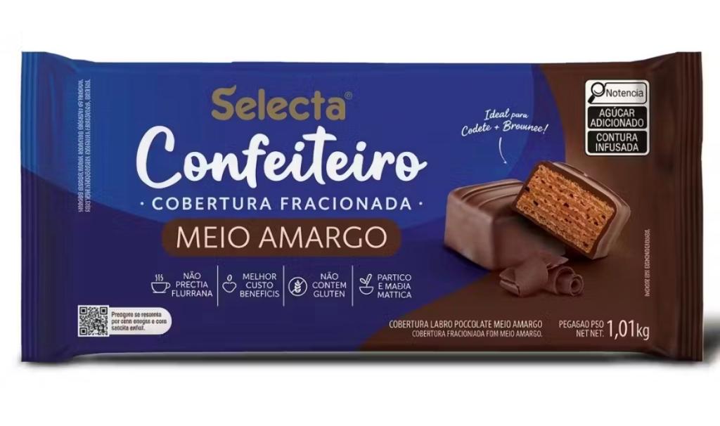 COBERTURA BARRA CONFEITEIRO MEIO AMARGO 1,01KG