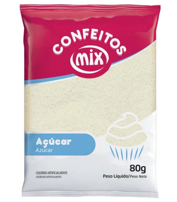 ACUCAR CRISTAL MIX INCOLOR 80G