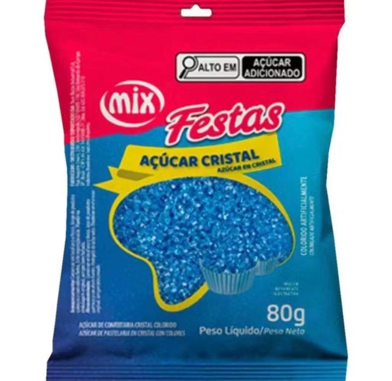 ACUCAR CRISTAL MIX AZUL 80G