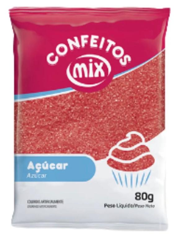 ACUCAR CRISTAL MIX VERMELHO 80G