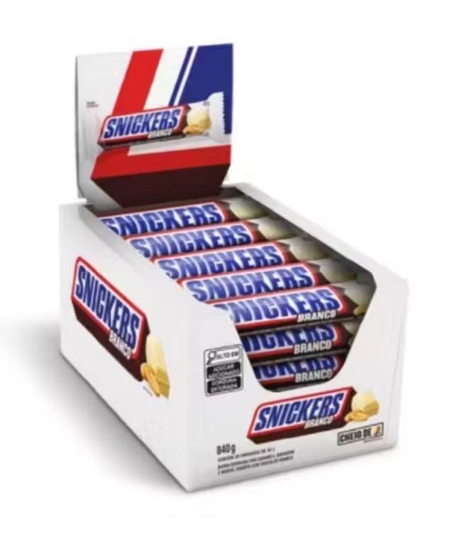 CHOCOLATE SNICKERS CHOCOLATE BRANCO 42G