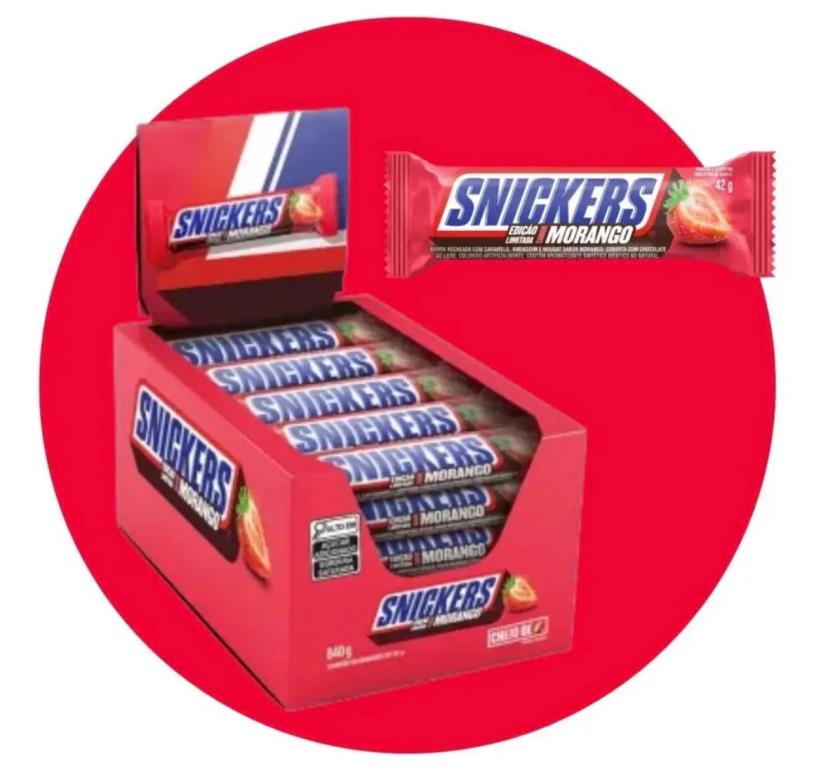 CHOCOLATE SNICKERS MORANGO DP/20X42G