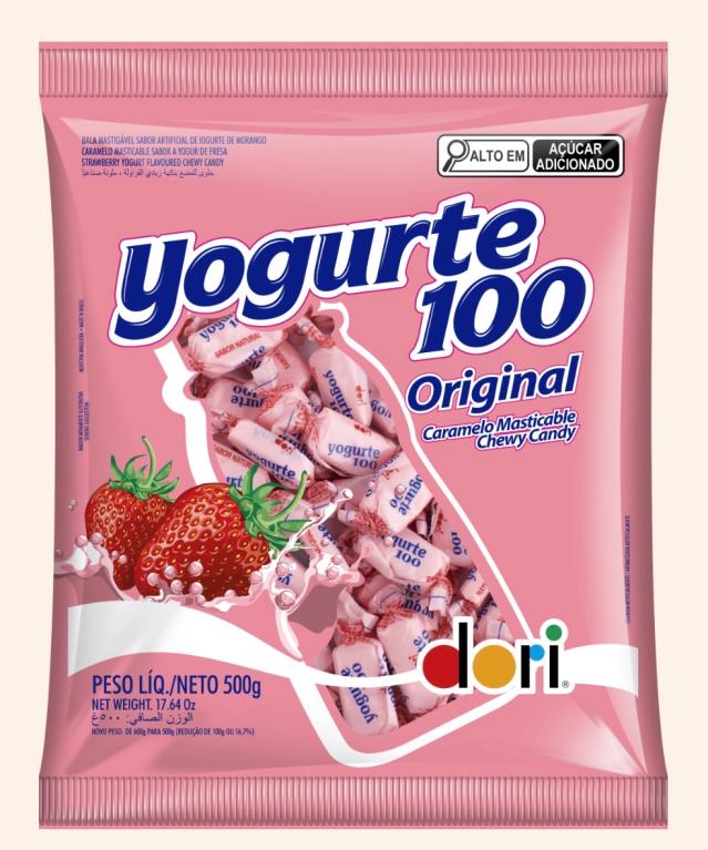 BALA DORI MASTIGAVEL YOGURTE 100 500G