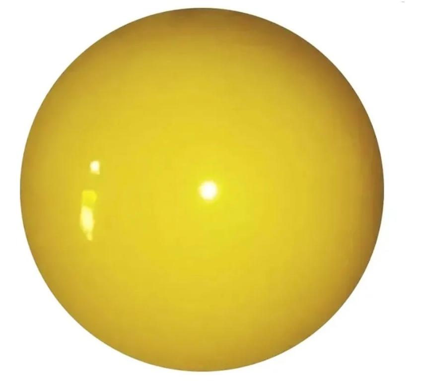 BOLA VINIL PVC AMARELA 25CM
