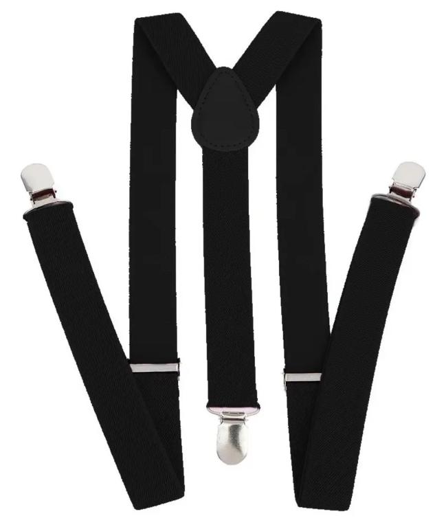 SUSPENSORIO LISO PRETO