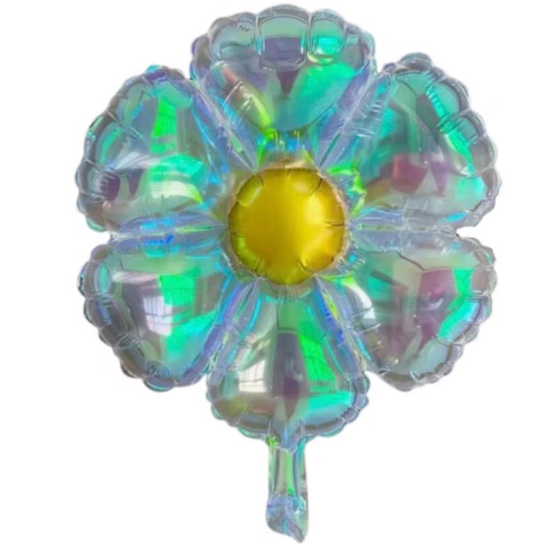 BALAO METALIZADO FLOR MARGARIDA FURTA COR 47,5X59,5CM