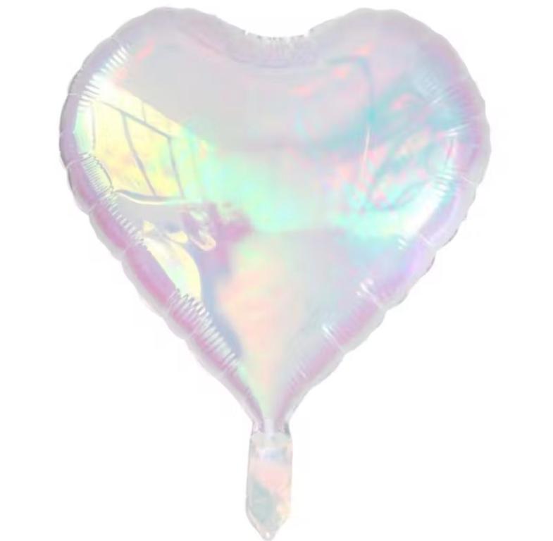 BALAO METALIZADO CORACAO FURTA COR 45CM
