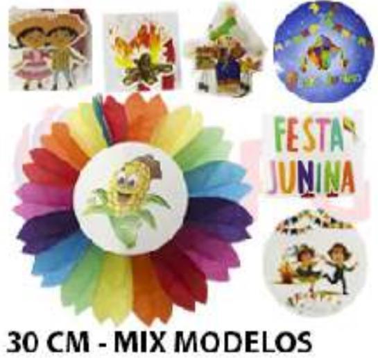 GUIRLANDA JUNINA SORTIDA 30CM