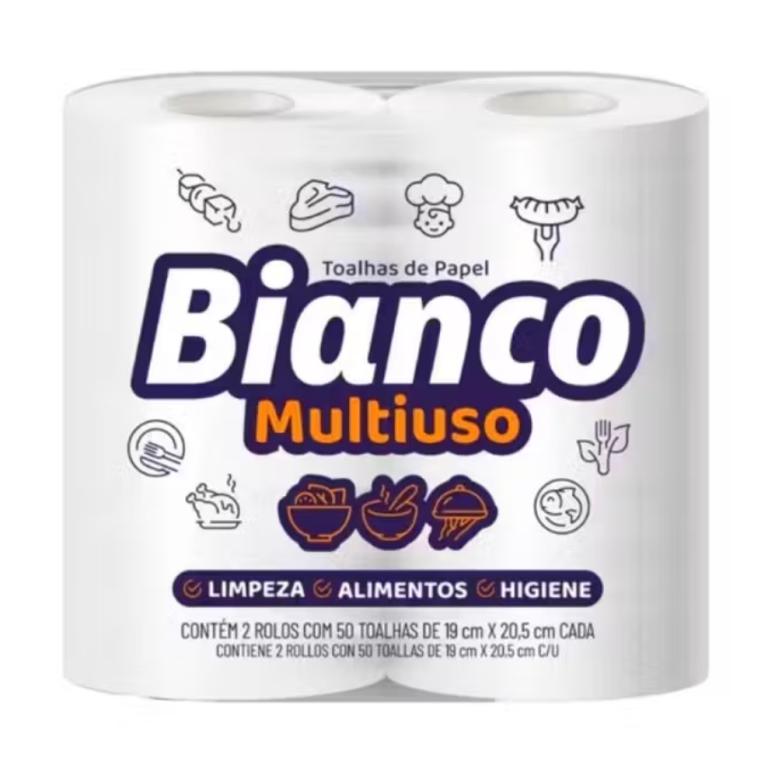 TOALHA PAPEL MILI BIANCO C/02X50FL