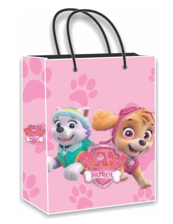 SACOLA TEMA PATRULHA CANINA ROSA PAPEL SURPRESA C/10UN